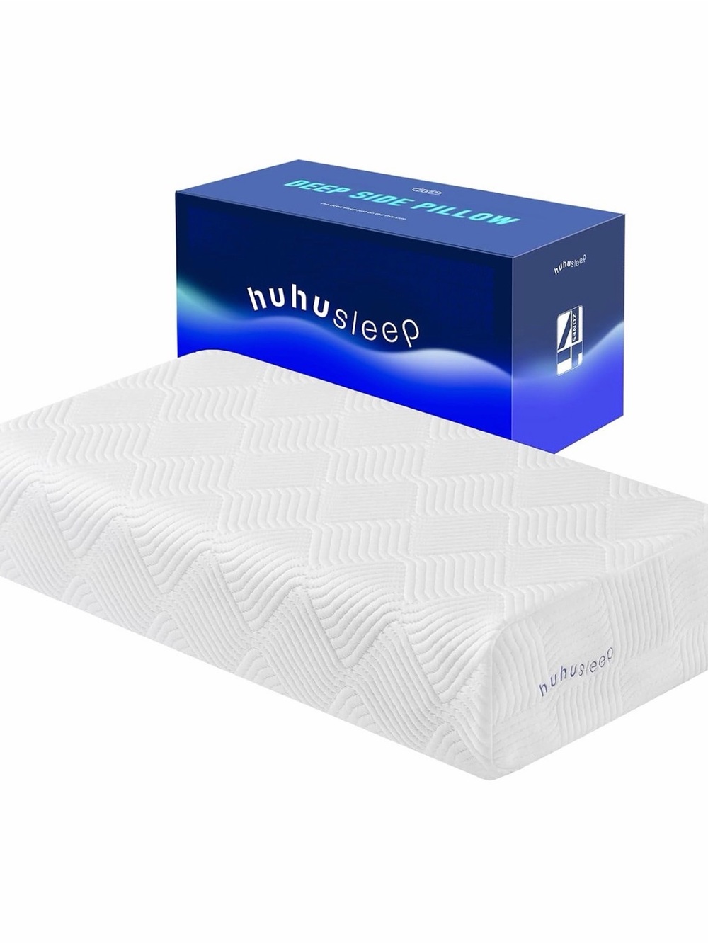 King/Queen Cooling Memory Foam Pillow for Side Sleepers - 24x12x6 Luxury Comfort